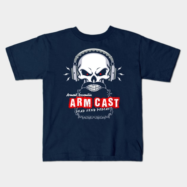 Arm Cast Podcast Kids T-Shirt by Project Entertainment Network